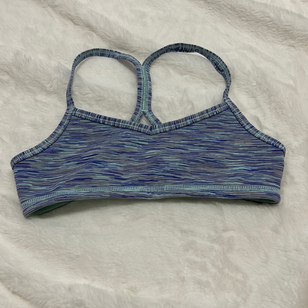 ivivva blue and purple sports bra